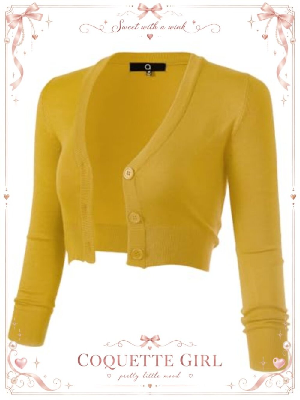 Viscose Blend Knit Cropped Bolero Button Down 3/4 Sleeve Cardigan Shrug